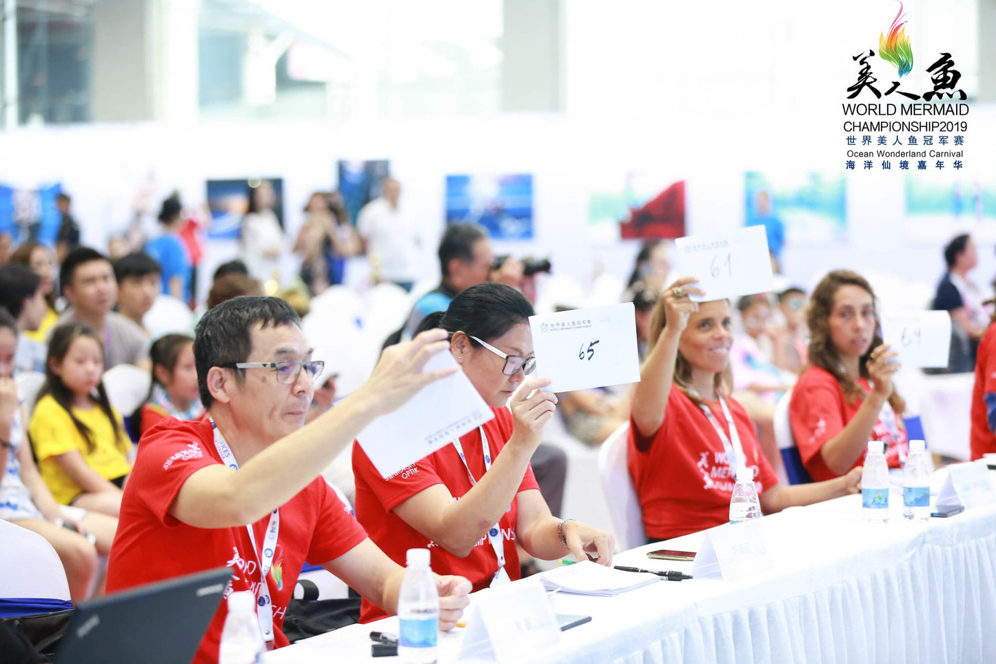 judges at World Mermaid Championship