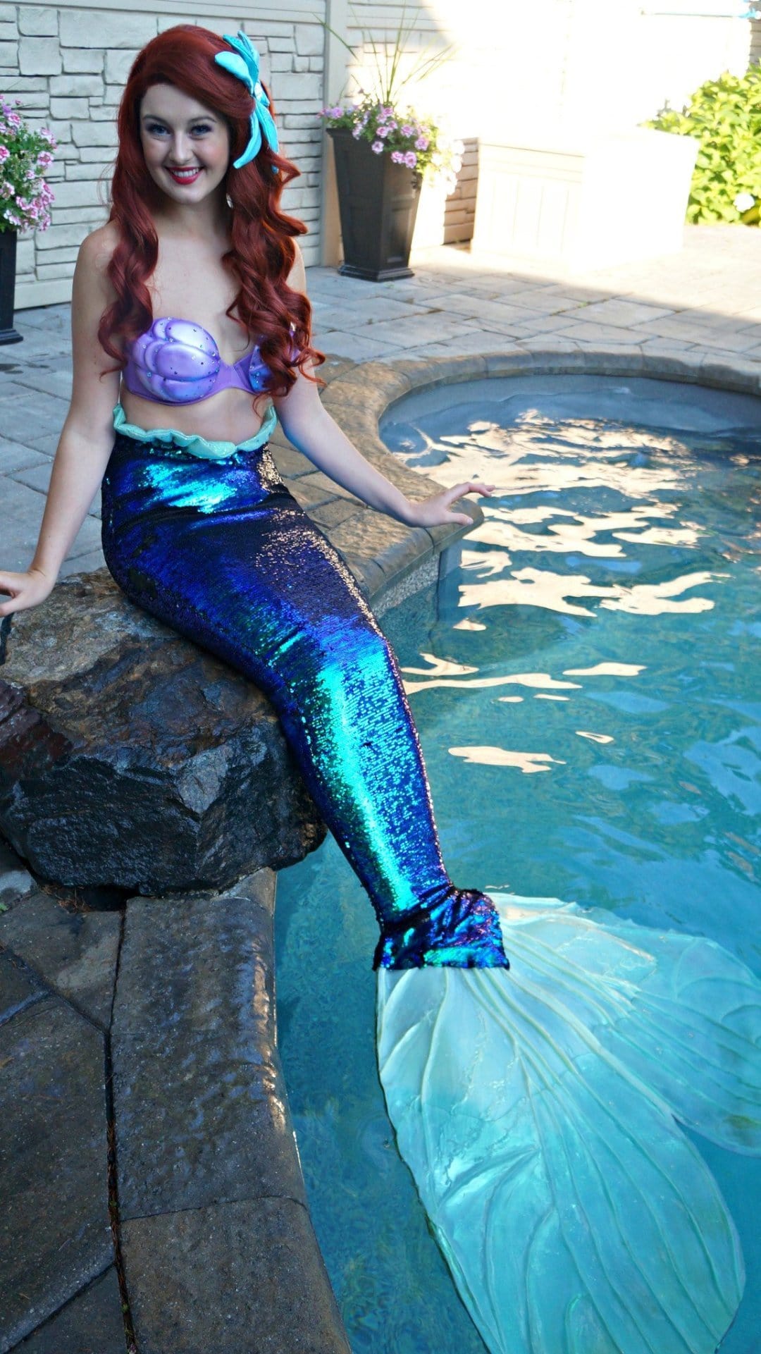 Custom mermaid tail sequin design Ariel little mermaid cosplay costume